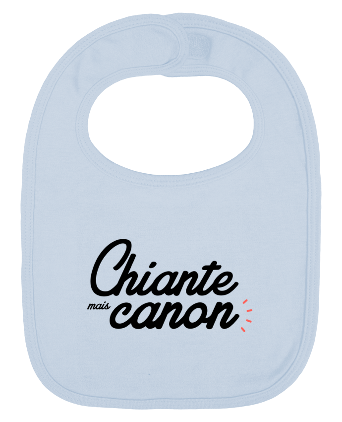 Bavoir bébé uni Chiante mais Canon par Nana