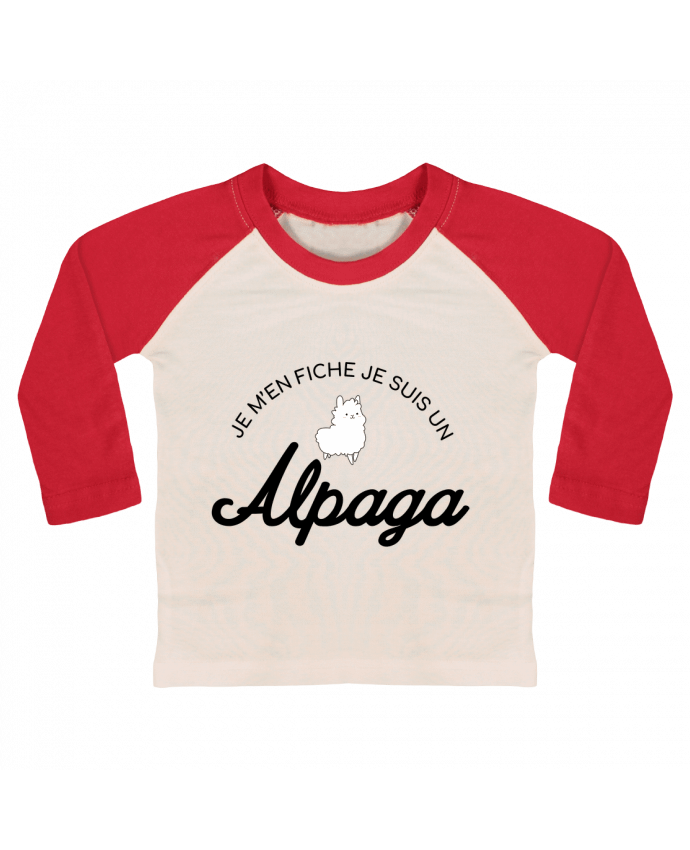 Camiseta Bebé Béisbol Manga Larga Alpaga por Nana