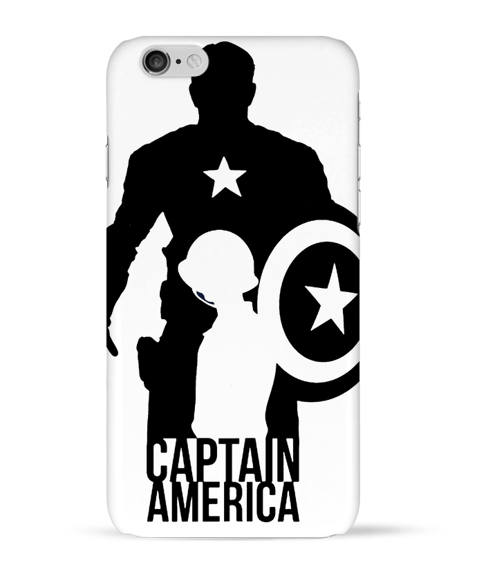 Case 3D iPhone 6 Captain america by Kazeshini