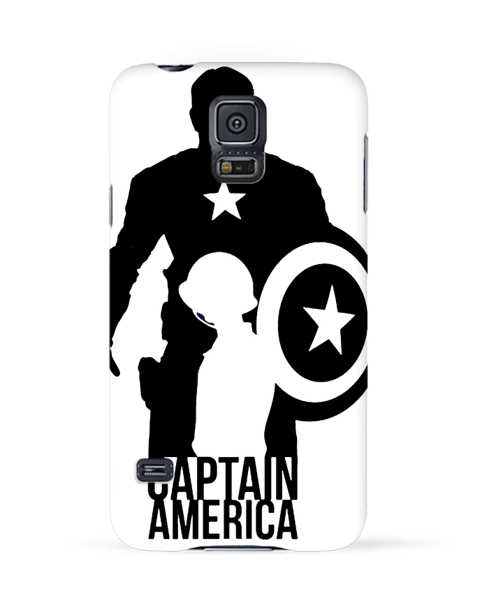 Case 3D Samsung Galaxy S5 Captain america by Kazeshini