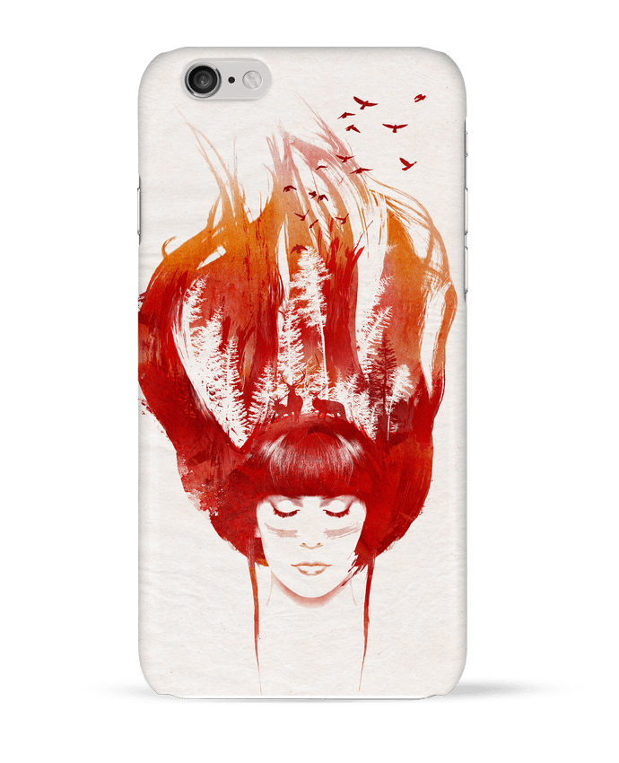 Case 3D iPhone 6 Burning forest by robertfarkas