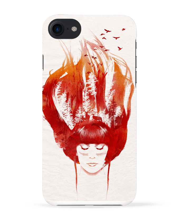 Case 3D iPhone 7 Burning forest de robertfarkas