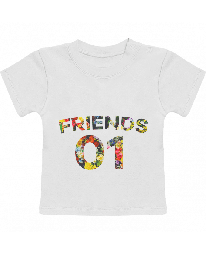 Camiseta Bebé Manga Corta BEST FRIENDS FLOWER 2 manches courtes du designer tunetoo