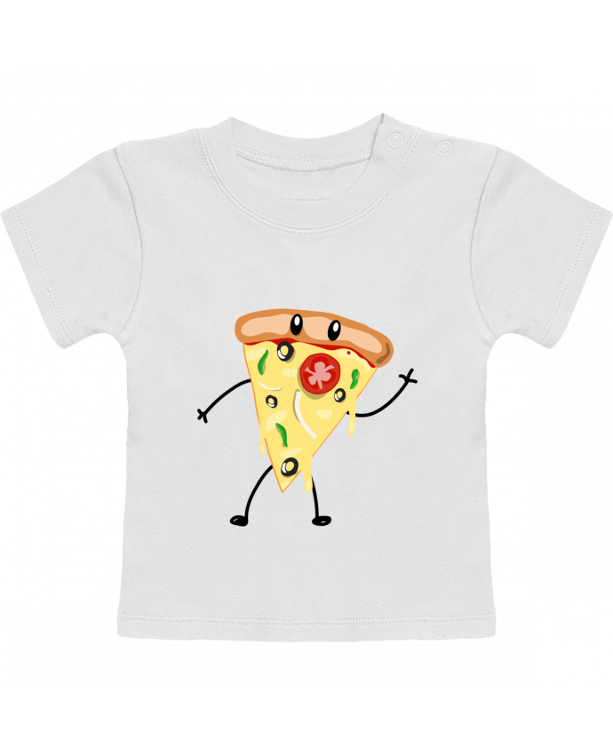 T-shirt bébé Pizza guy manches courtes du designer tunetoo
