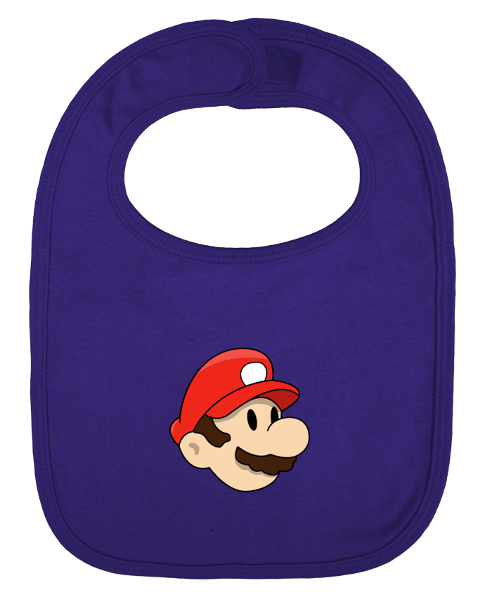 Baby Bib plain and contrast Mario Duo by tunetoo