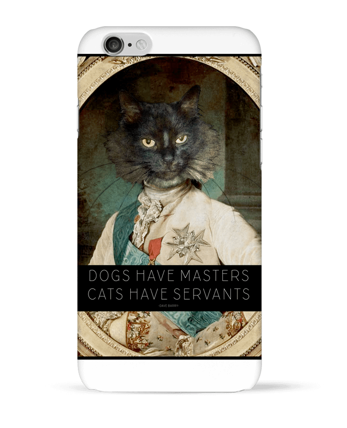 Case 3D iPhone 6 King Cat by Tchernobayle