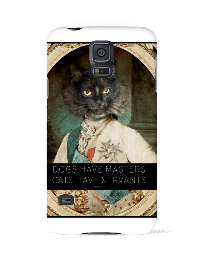 Case 3D Samsung Galaxy S5 King Cat by Tchernobayle