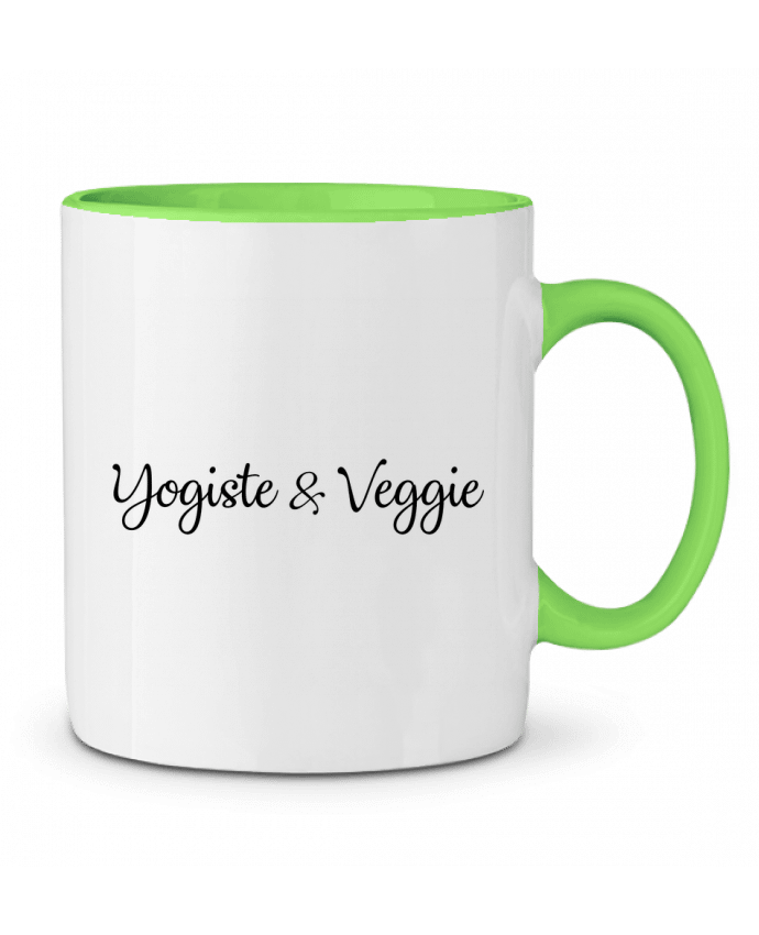 Two-tone Ceramic Mug Yogiste et veggie Nana