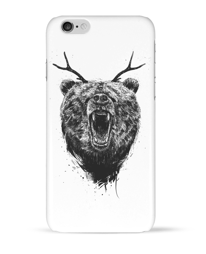 Carcasa  Iphone 6 Angry bear with antlers por Balàzs Solti