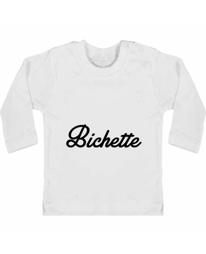 Baby T-shirt with press-studs long sleeve Bichette manches longues du designer Nana