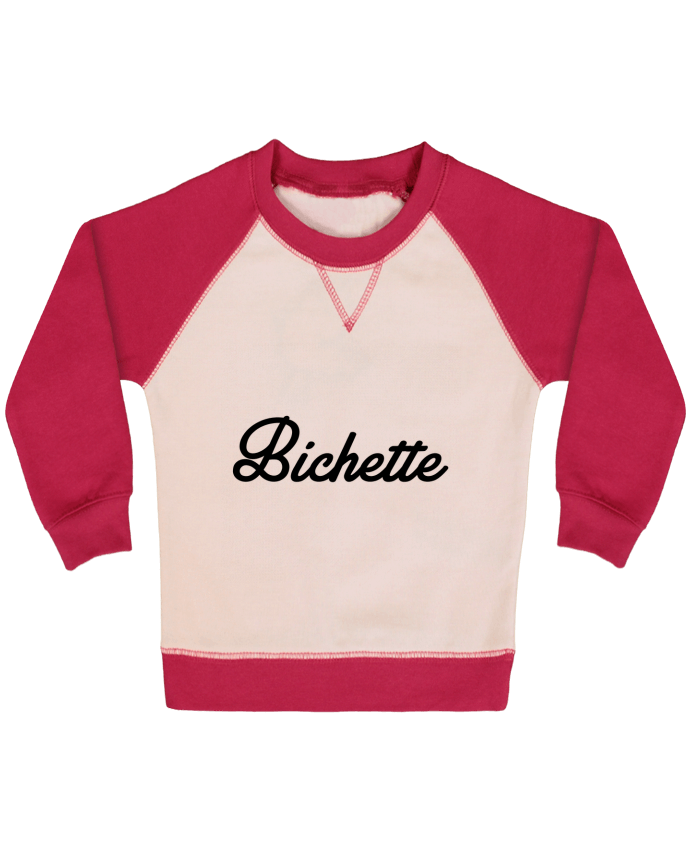 Sweatshirt Baby crew-neck sleeves contrast raglan Bichette by Nana