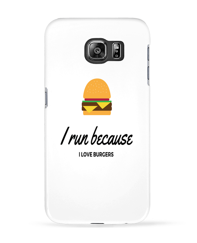 Carcasa Samsung Galaxy S6 I run because I love burgers - followmeggy