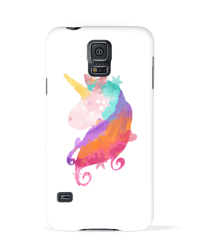 Coque Samsung Galaxy S5 Watercolor Unicorn par PinkGlitter