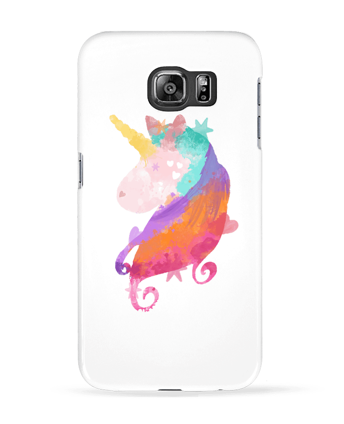 Coque Samsung Galaxy S6 Watercolor Unicorn - PinkGlitter