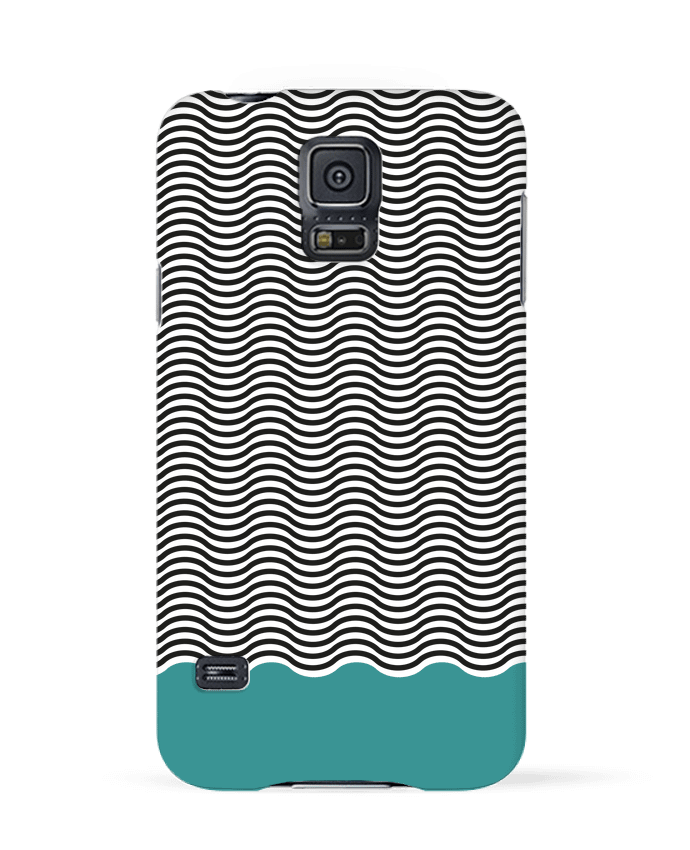 Case 3D Samsung Galaxy S5 Vagues by tunetoo