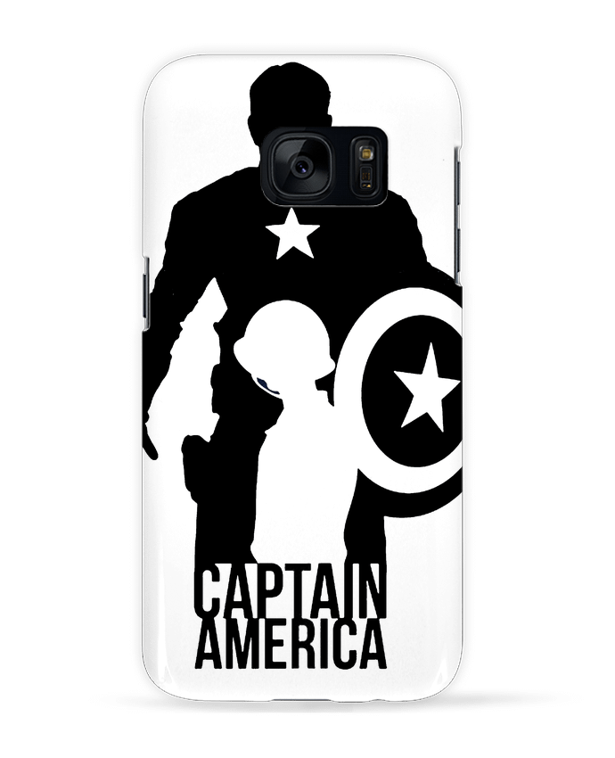 Case 3D Samsung Galaxy S7 Captain america by Kazeshini