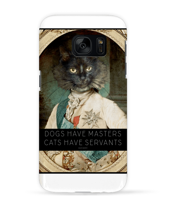 Case 3D Samsung Galaxy S7 King Cat by Tchernobayle