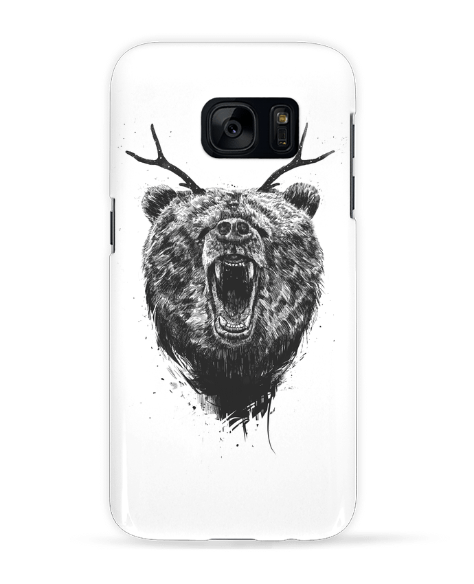 Coque 3D Samsung Galaxy S7  Angry bear with antlers par Balàzs Solti