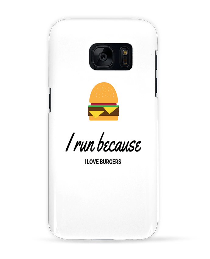 Coque 3D Samsung Galaxy S7  I run because I love burgers par followmeggy