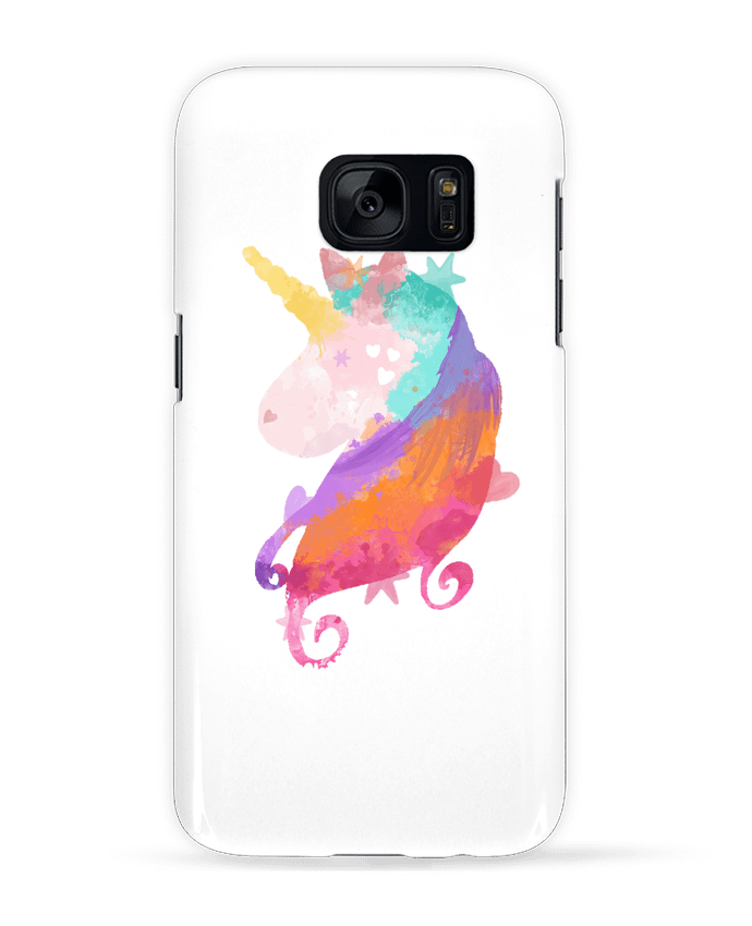 Coque 3D Samsung Galaxy S7  Watercolor Unicorn par PinkGlitter