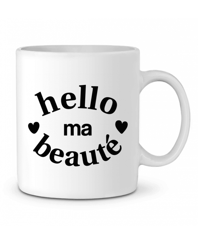 Ceramic Mug Hello ma beauté by tunetoo