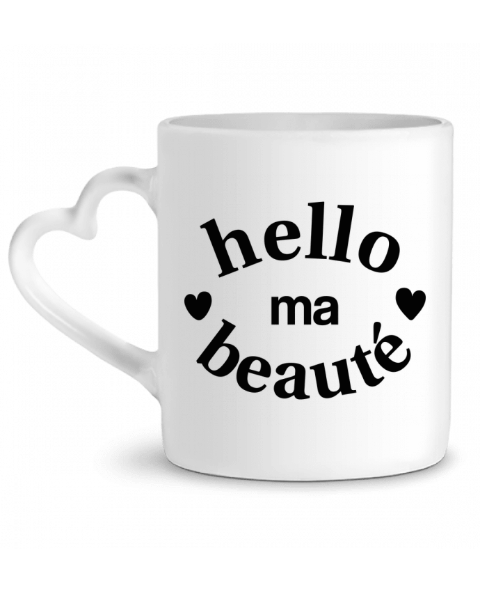 Mug Heart Hello ma beauté by tunetoo
