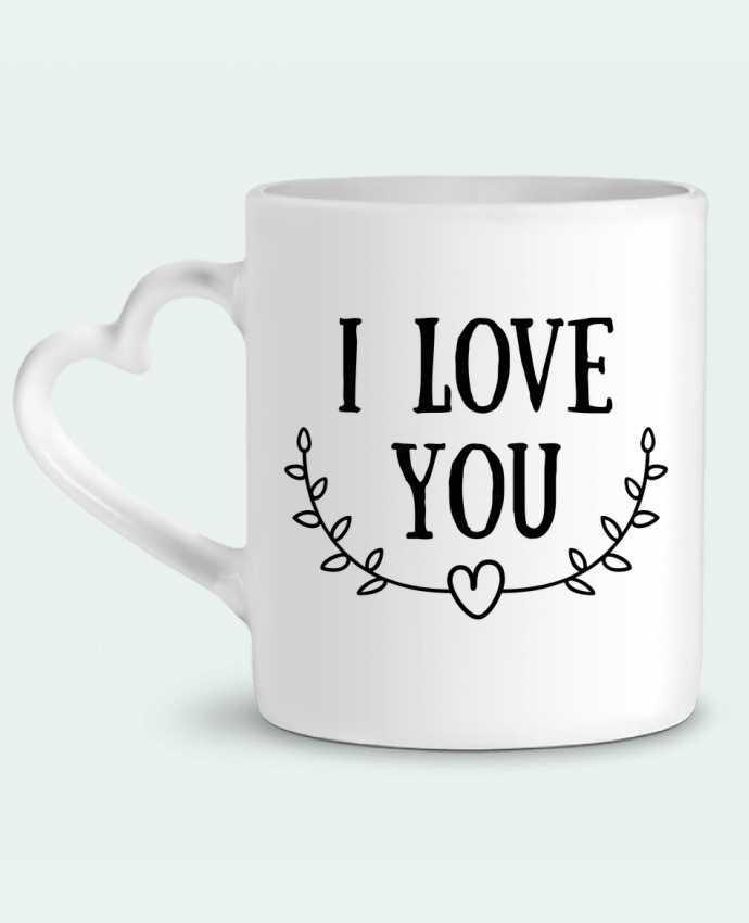 Mug Heart I love you by tunetoo