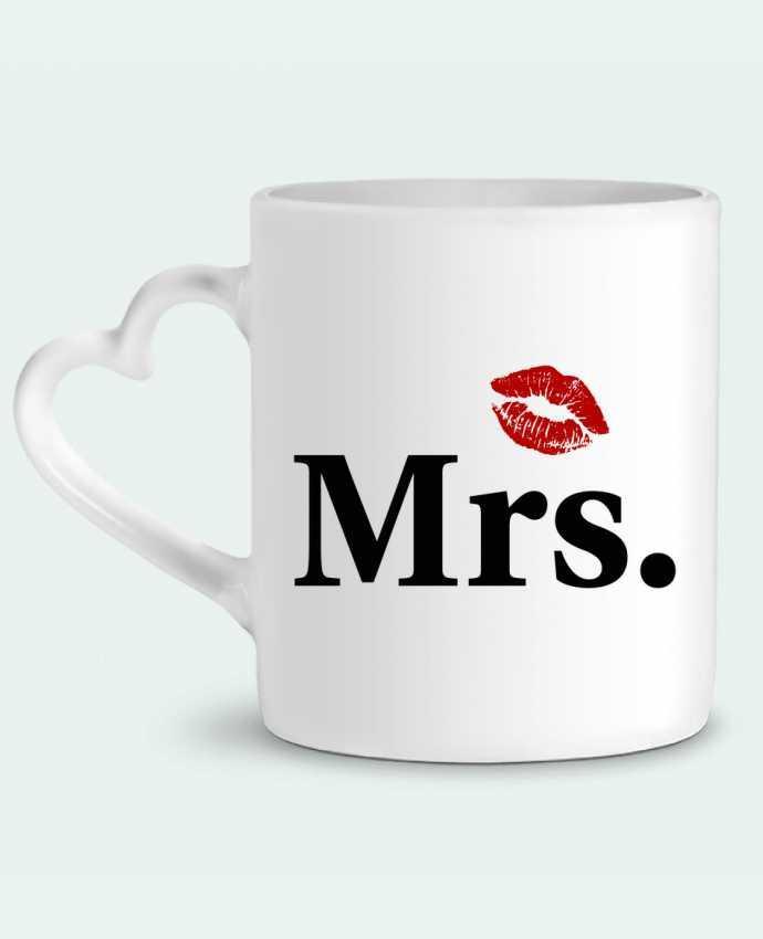 Mug coeur Mrs par tunetoo