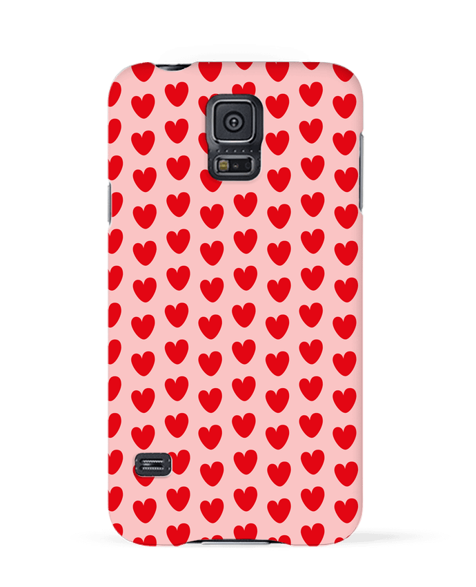 Case 3D Samsung Galaxy S5 Pattern cœurs by tunetoo