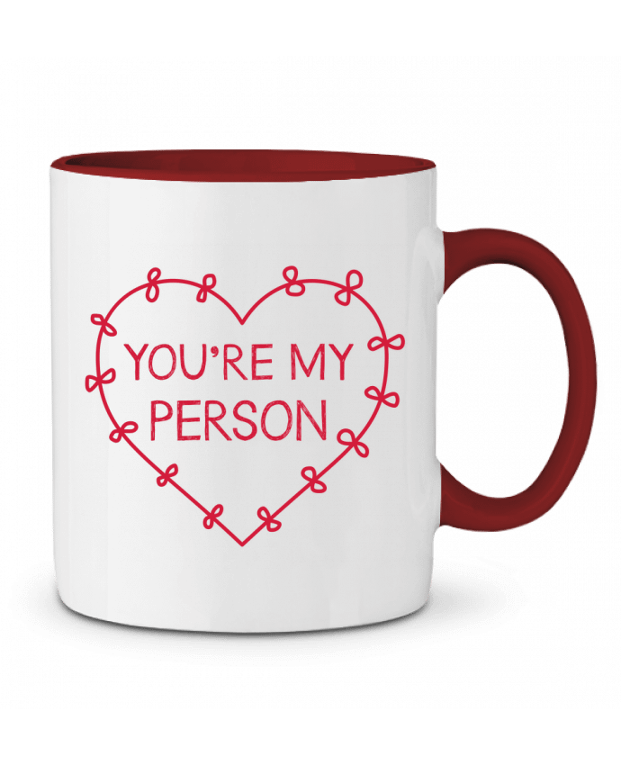 Mug bicolore You're my person tunetoo