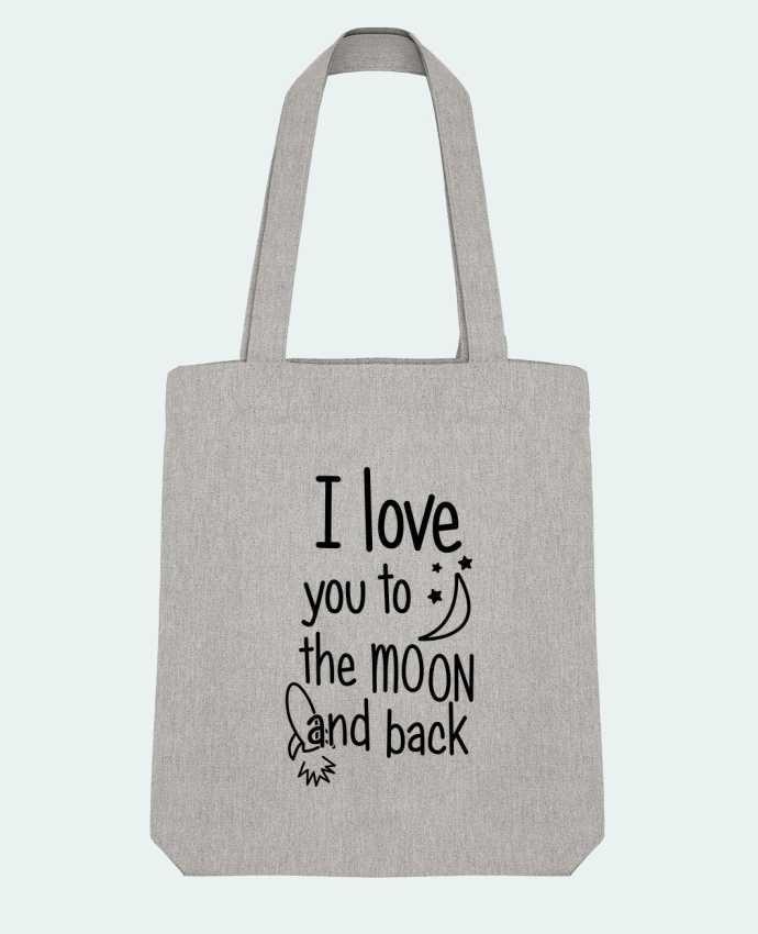 Tote Bag Stanley Stella I love you to the moon and back par tunetoo 