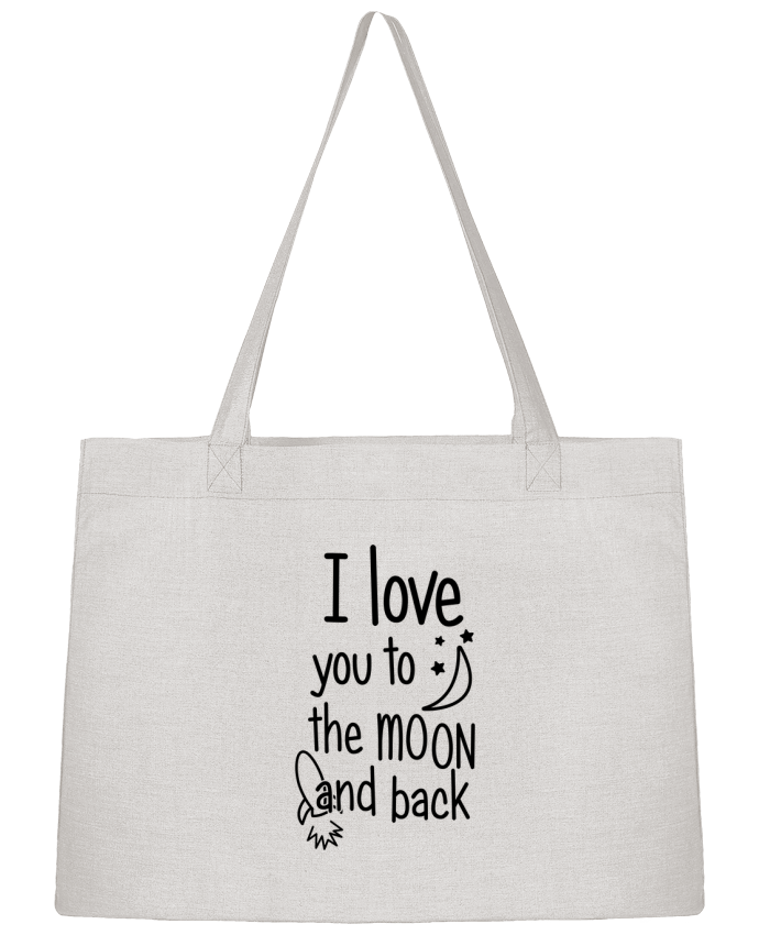 Shopping tote bag Stanley Stella I love you to the moon and back by tunetoo