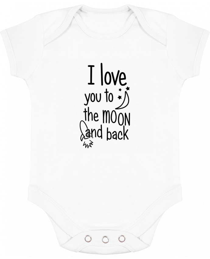 Baby Body Contrast I love you to the moon and back by tunetoo