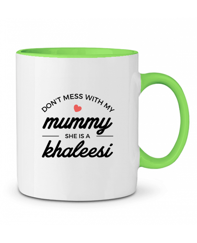 Two-tone Ceramic Mug Don't mess with my mummy, she's a khaleesi Nana