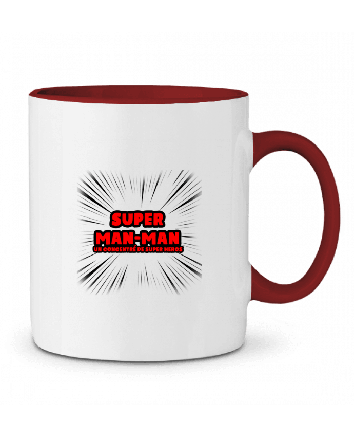 Mug bicolore Super Man-Man lip