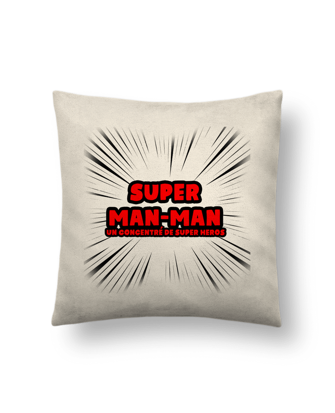 Coussin suédine Super Man-Man par lip