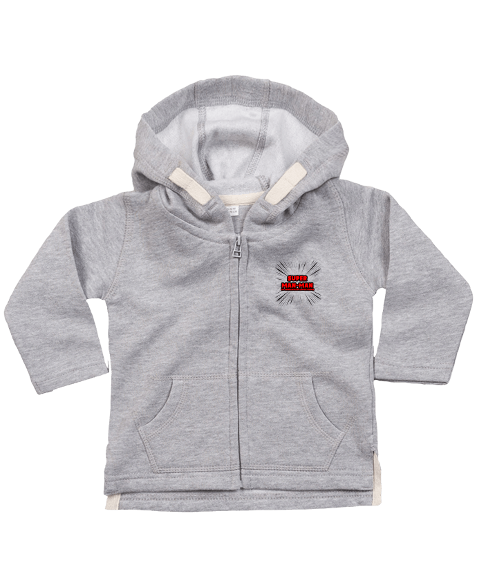 Hoddie with zip for baby Super Man-Man by lip