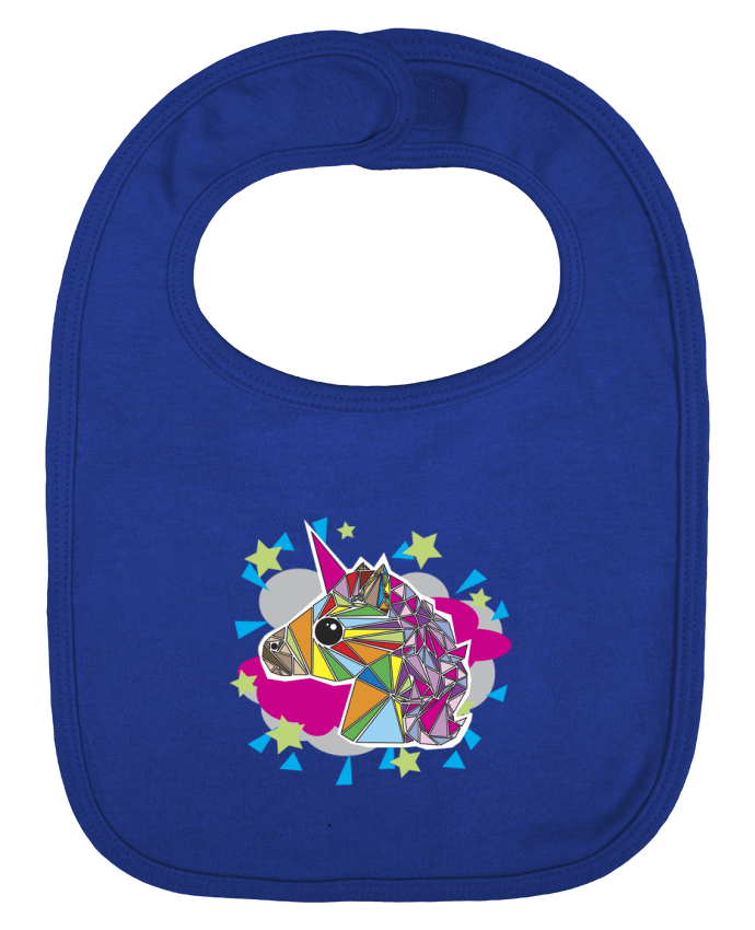 Baby Bib plain and contrast Licorne Piquante by lip