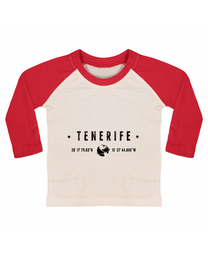 T-shirt baby Baseball long sleeve Tenerife by Les Caprices de Filles