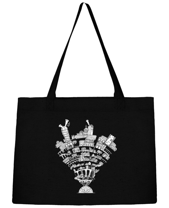 Shopping tote bag Stanley Stella Perintzia invisible city by Jugodelimon