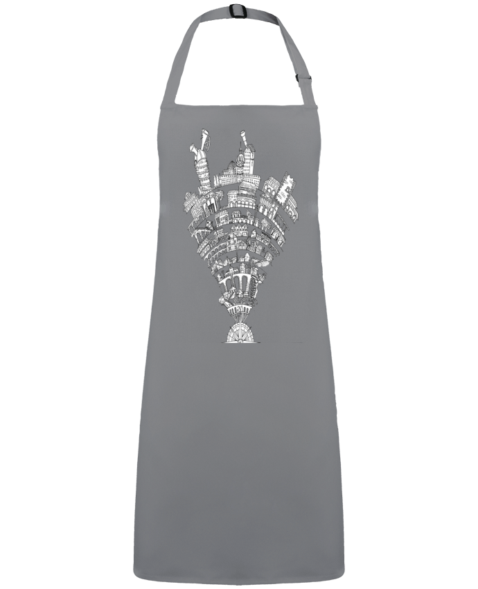 Delantal Sin Bolsillo Perintzia invisible city por  Jugodelimon