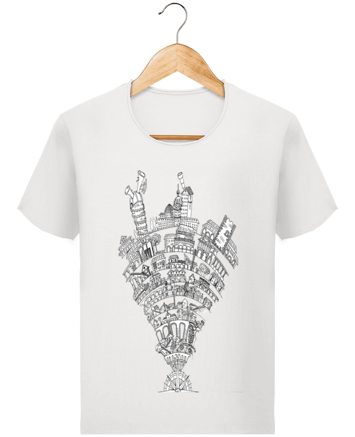  T-shirt Homme vintage Perintzia invisible city par Jugodelimon