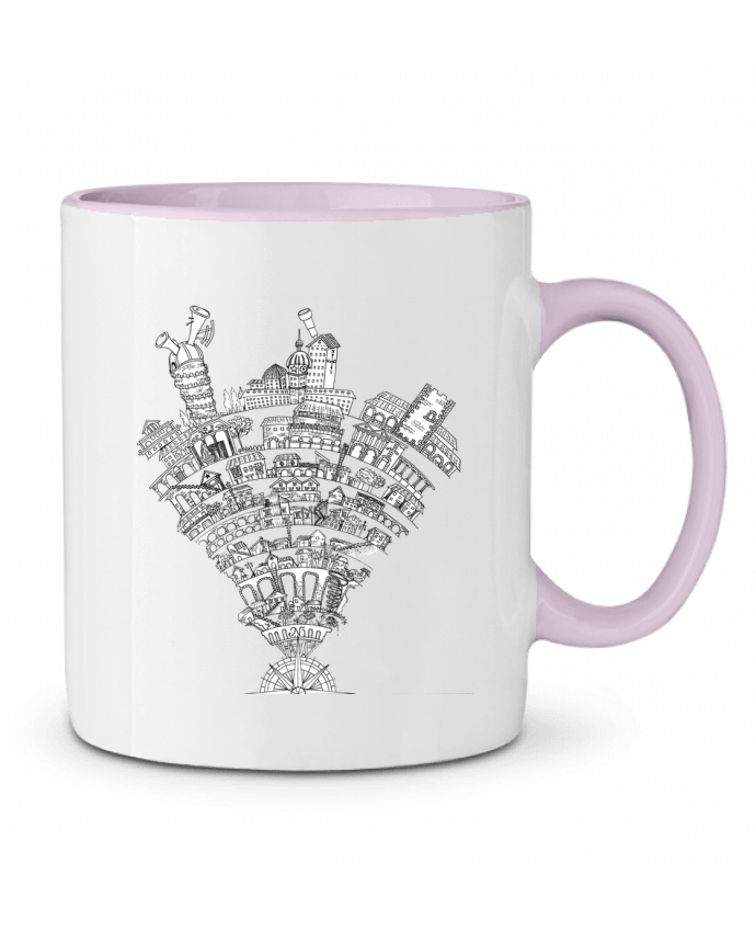 Mug bicolore Perintzia invisible city Jugodelimon