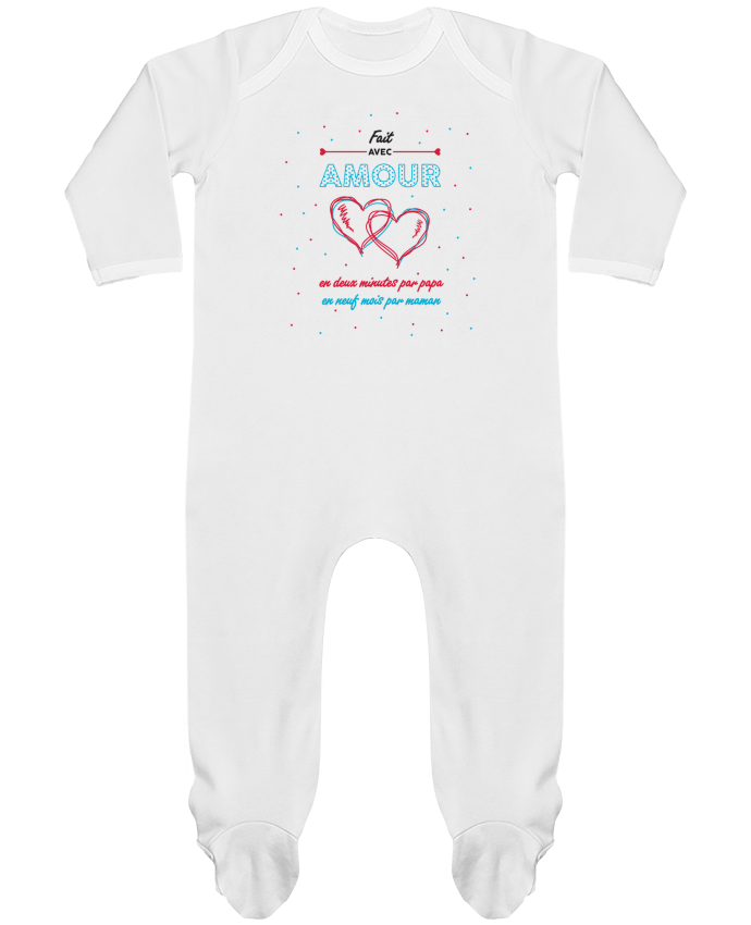 Baby Sleeper long sleeves Contrast Fait avec amour by tunetoo