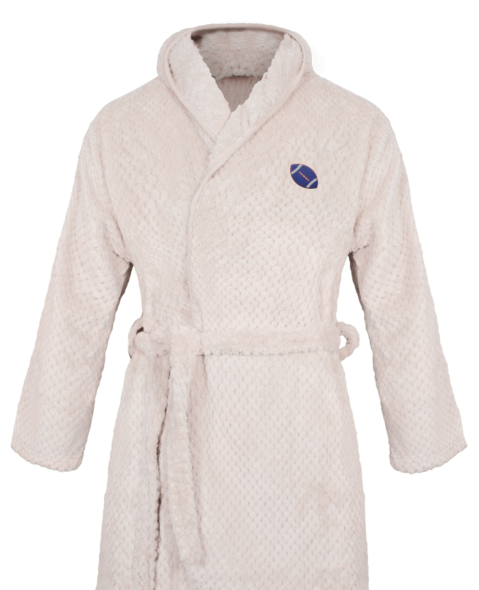 Bathrobe Women Soft Coral Fleece Ballon rugby tricolore - Six nations by tunetoo