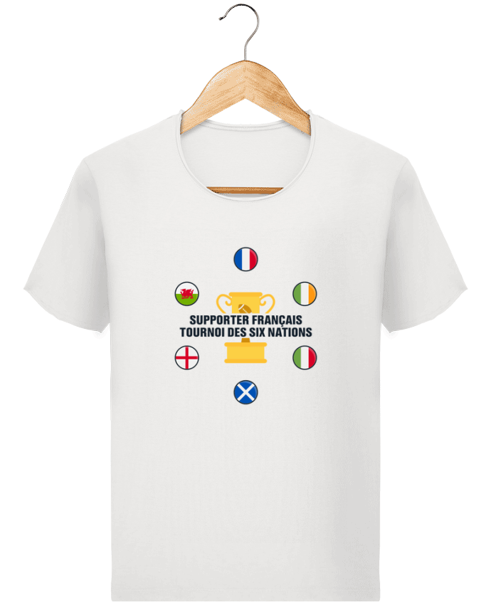  T-shirt Homme vintage Supporter français - Tournoi des six nations par tunetoo