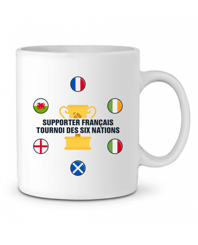 Mug  Supporter français - Tournoi des six nations par tunetoo