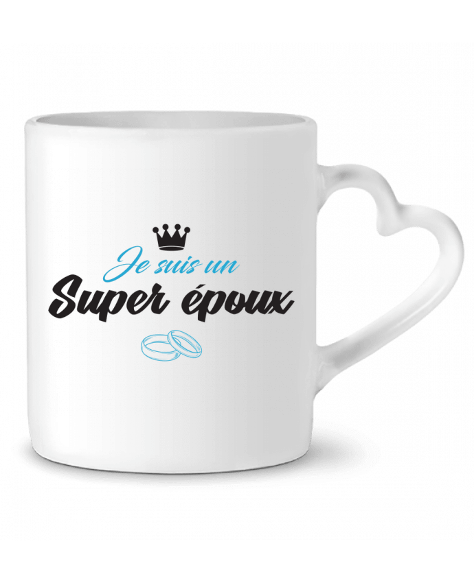 Mug coeur Je suis un super époux par tunetoo