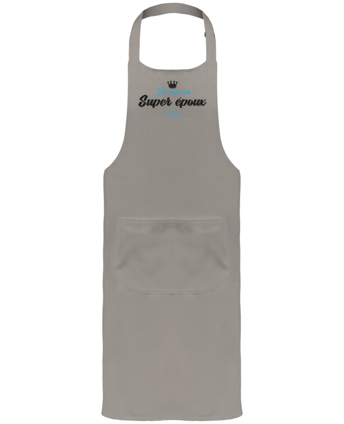 Garden or Sommelier Apron with Pocket Je suis un super époux by tunetoo