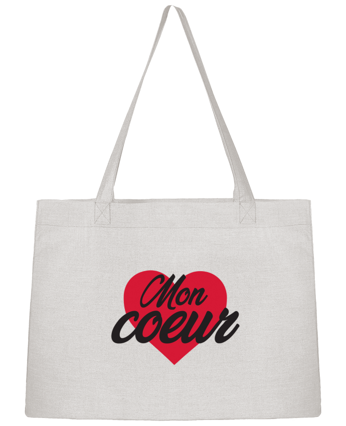 Shopping tote bag Stanley Stella Mon coeur by tunetoo